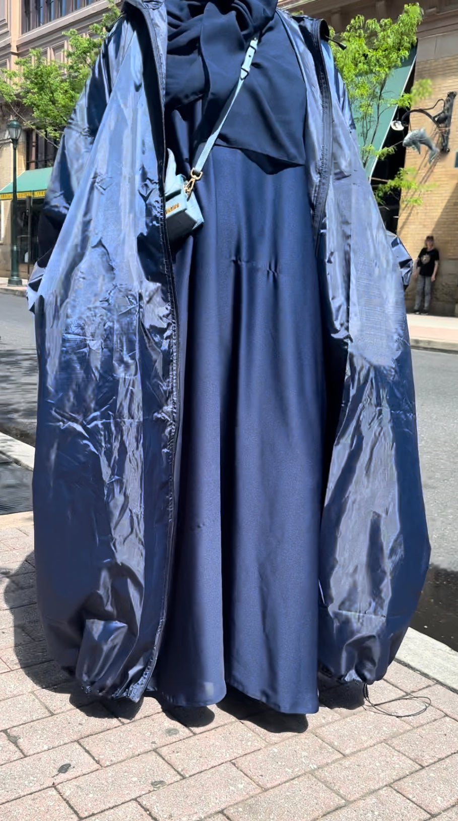 Navy Blue Rain Jacket