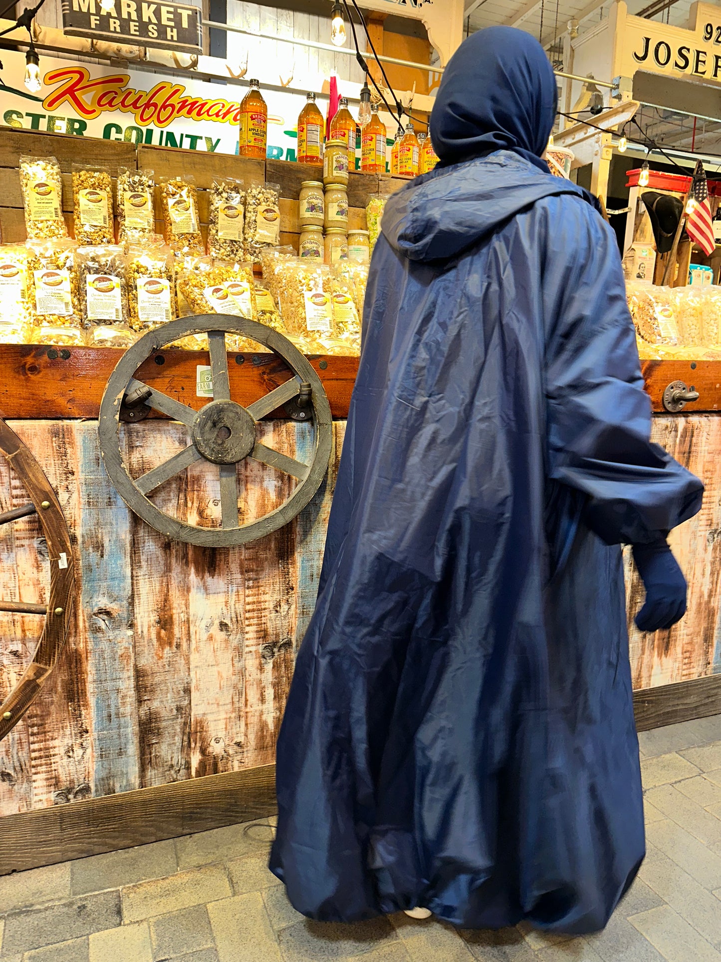 Navy Blue Rain Jacket