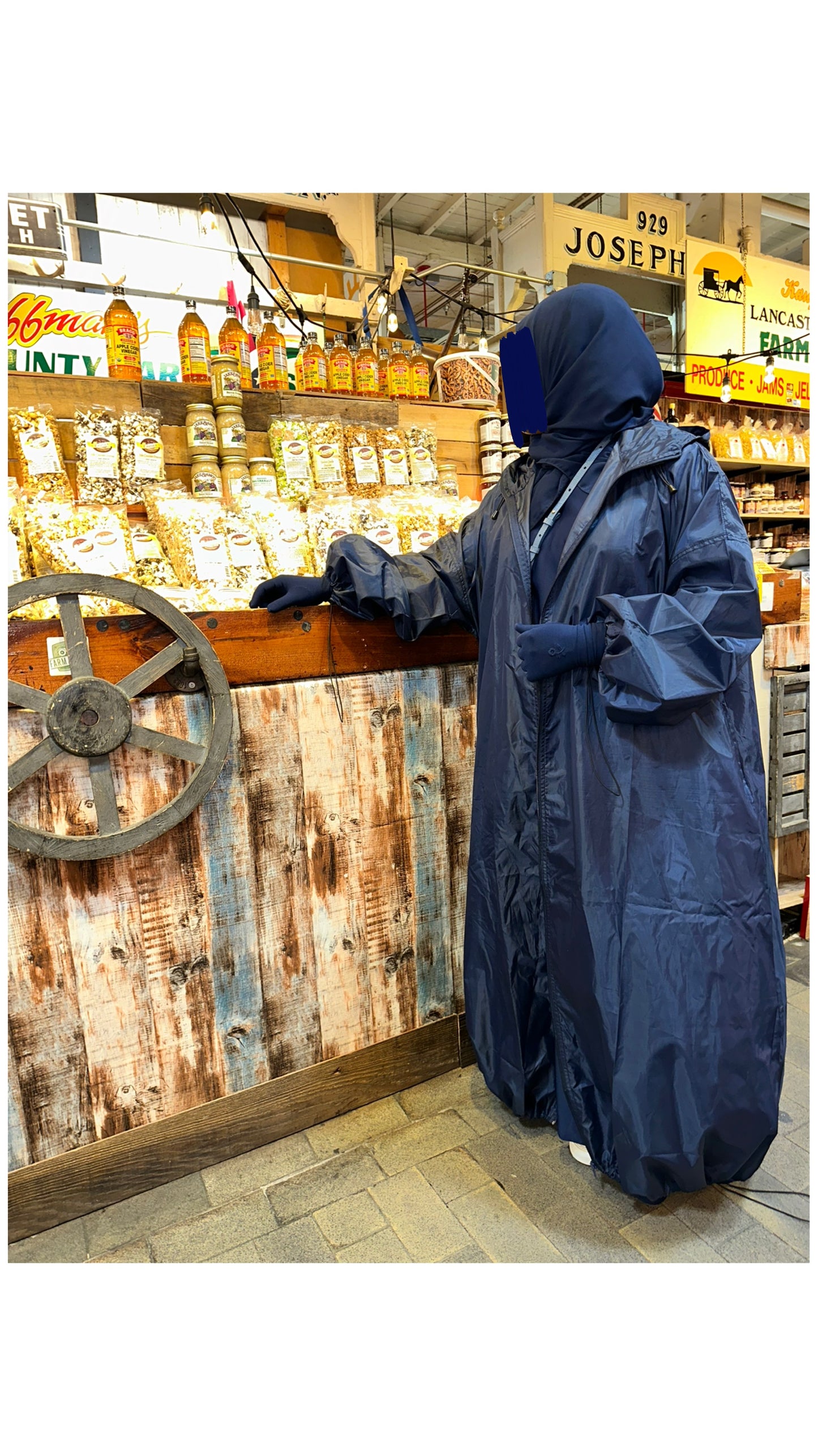 Navy Blue Rain Jacket