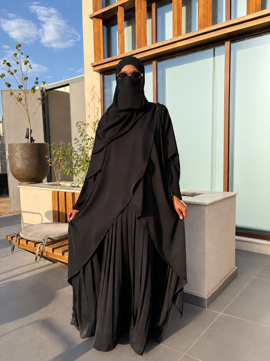 Safaa 3-Way Wrap Abaya